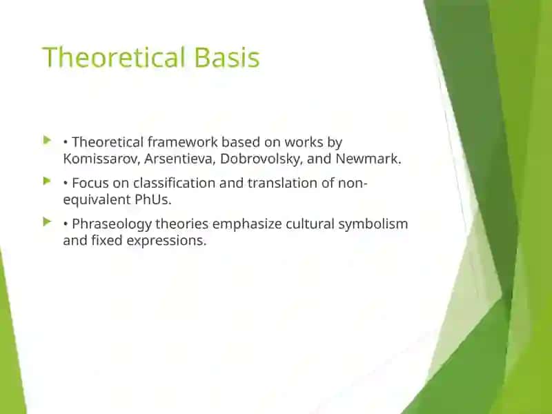 Non-Equivalent Phraseological Units Translation 4