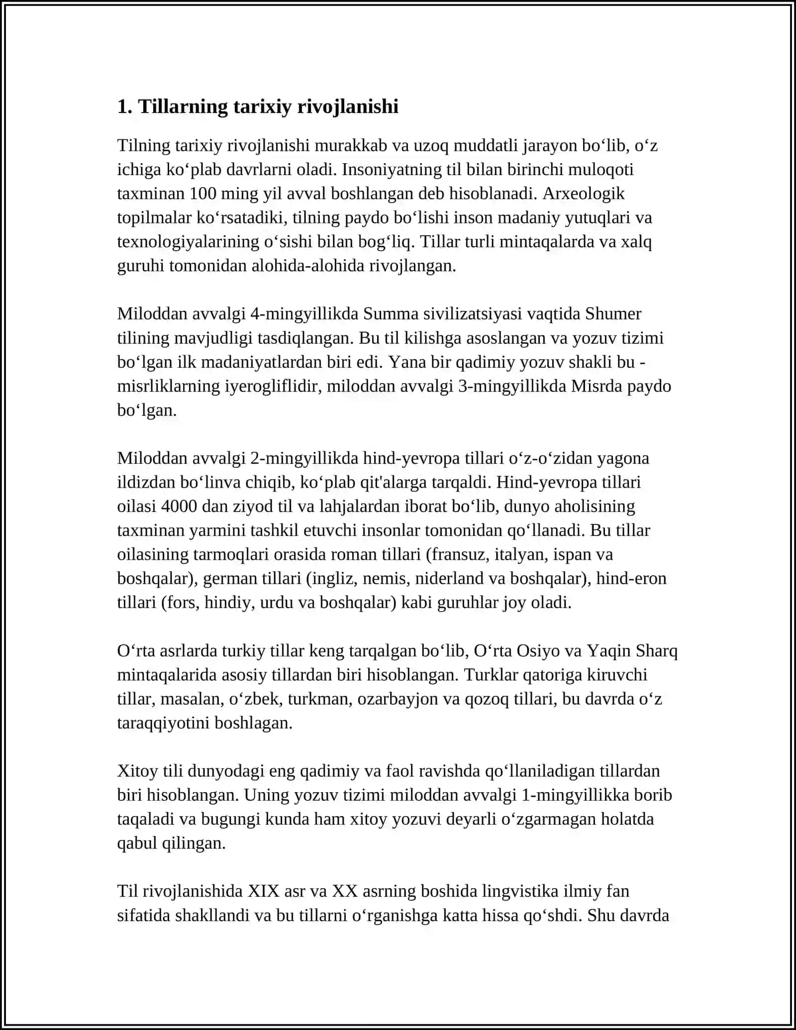 Tillarning Tarixiy Rivojlanishi 4