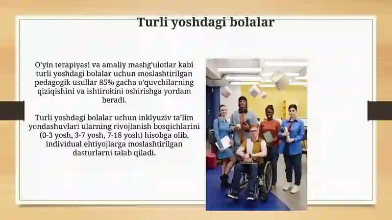 Nogiron bolalar uchun inklyuziv ta'lim 4