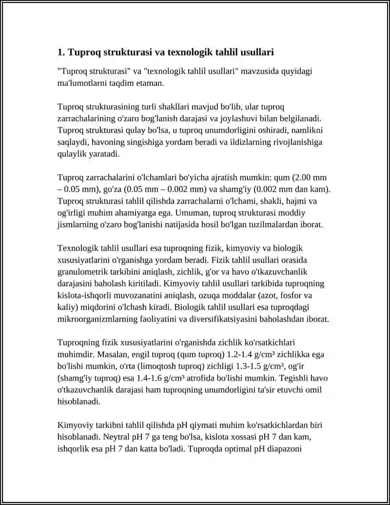 Tuproqning Fizikaviy Xossalari 4