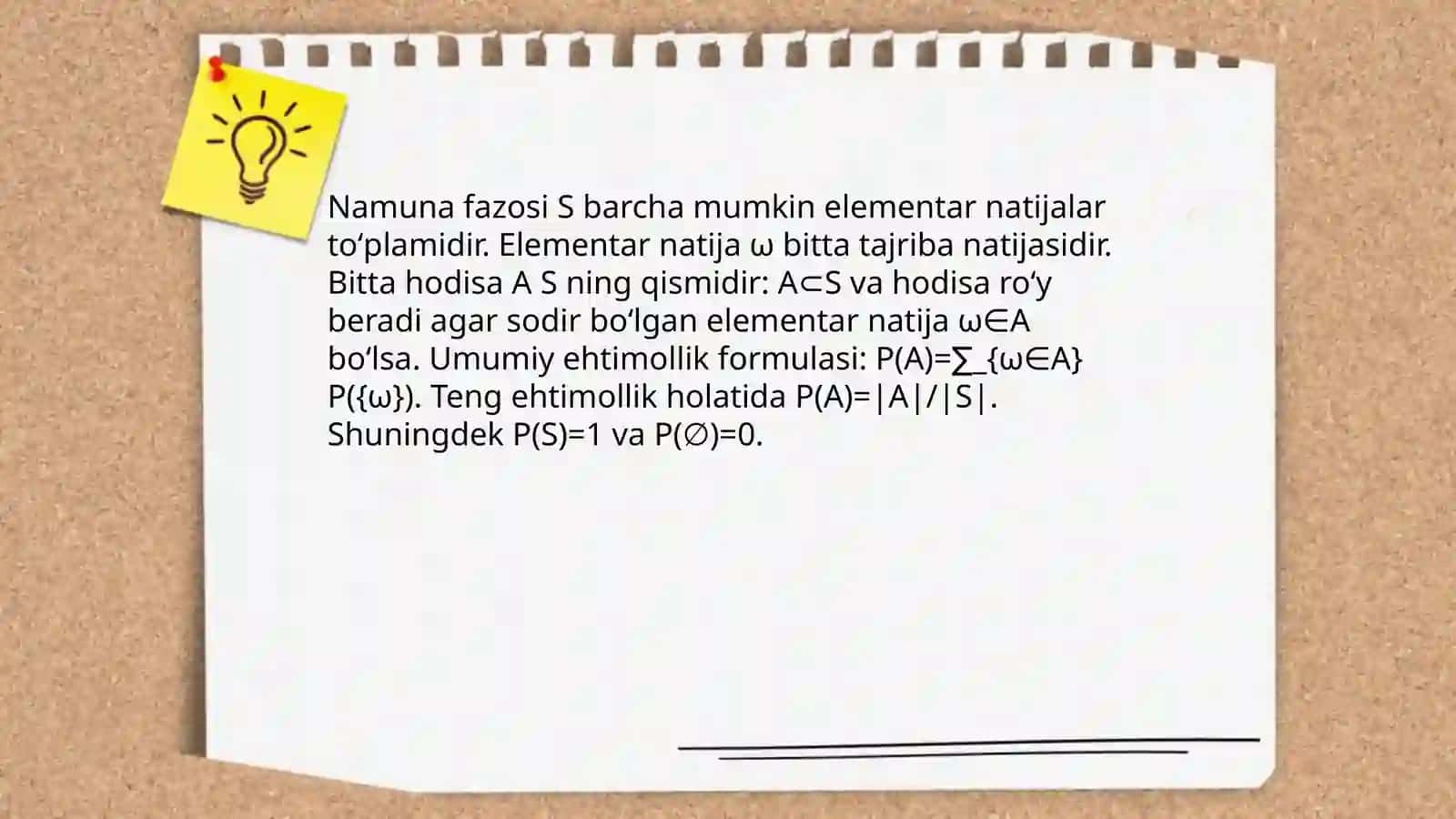 Bitta hodisaning ro'y berish ehtimoli 4