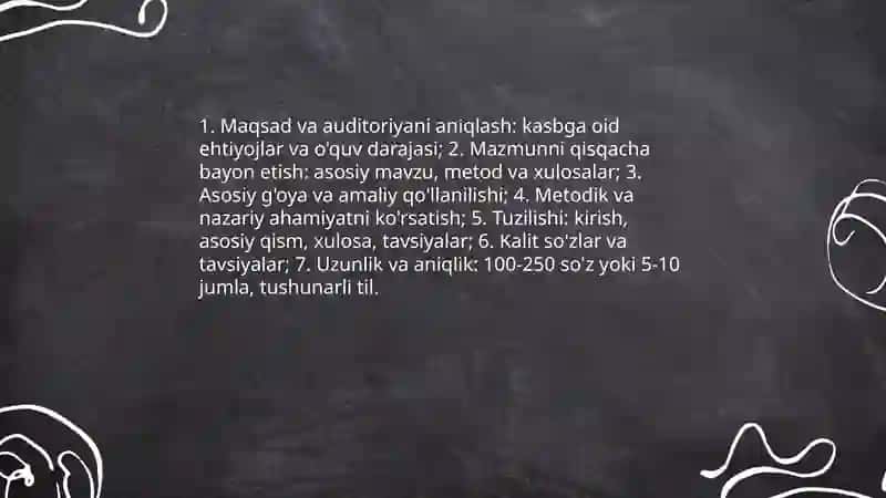 kasbga oid adabiyotlar annotatsiyasi 4