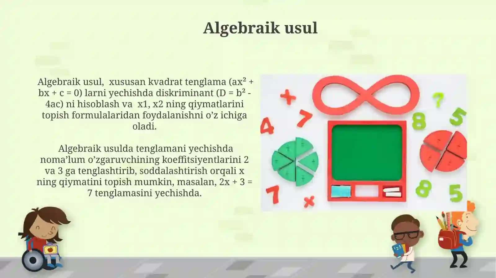 Tenglama va uni yechiga orgatish usullari 4