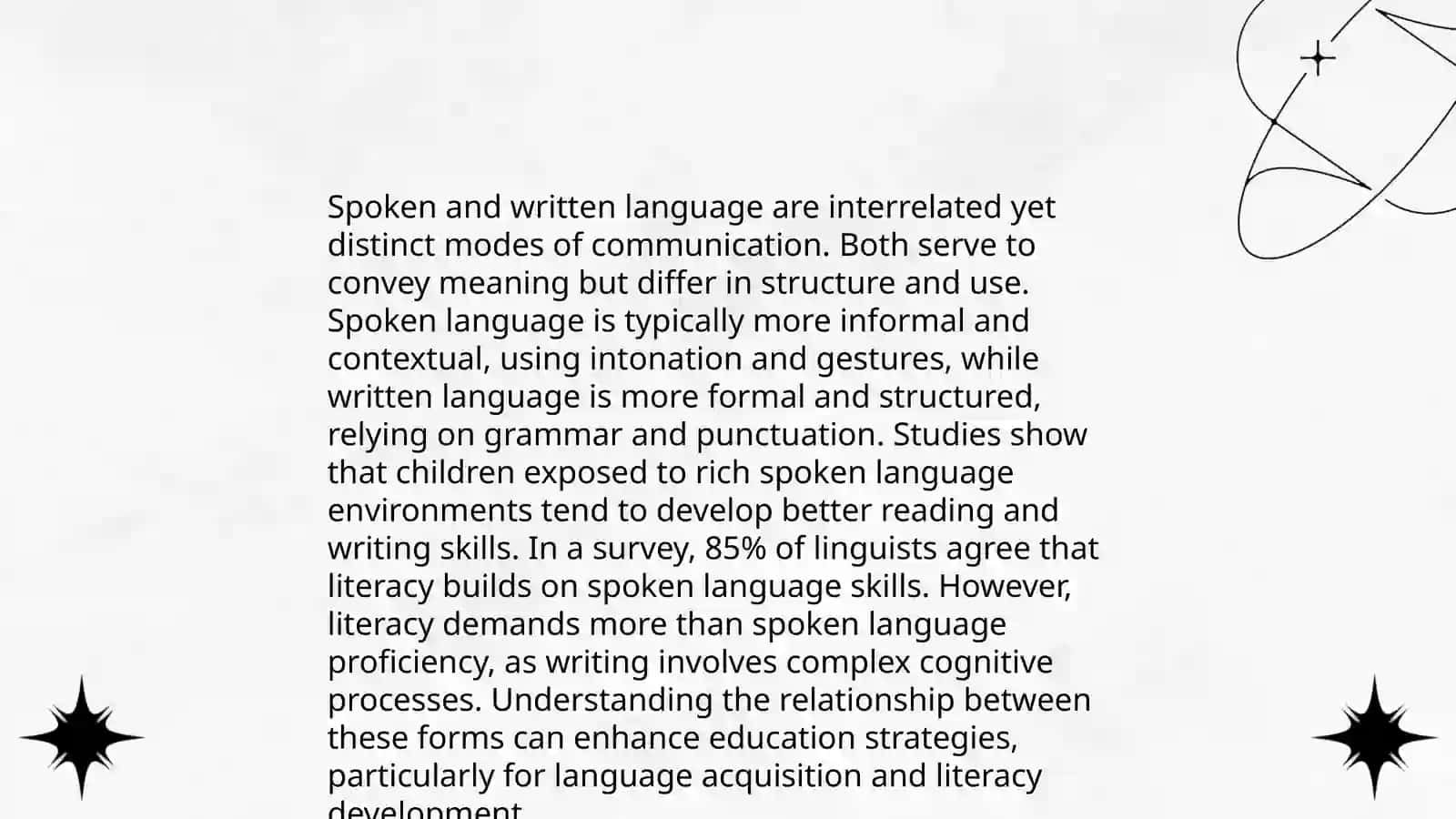 Language and Writing: The Appearance of the Record. Differences Between Writing and Language 4