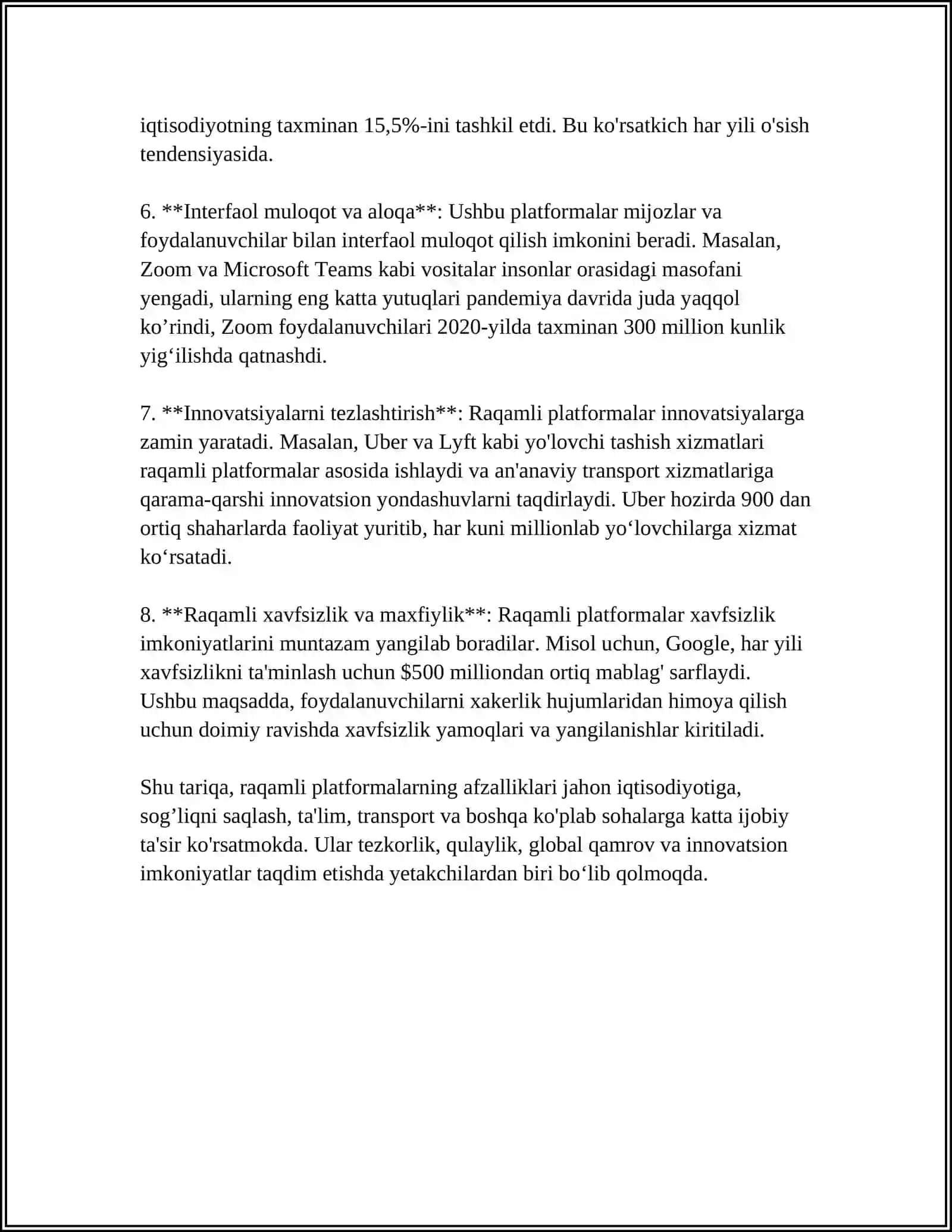TADQIQOT VA ISHLANMALAR UCHUN RAQAMLI PLATFORMALAR 4