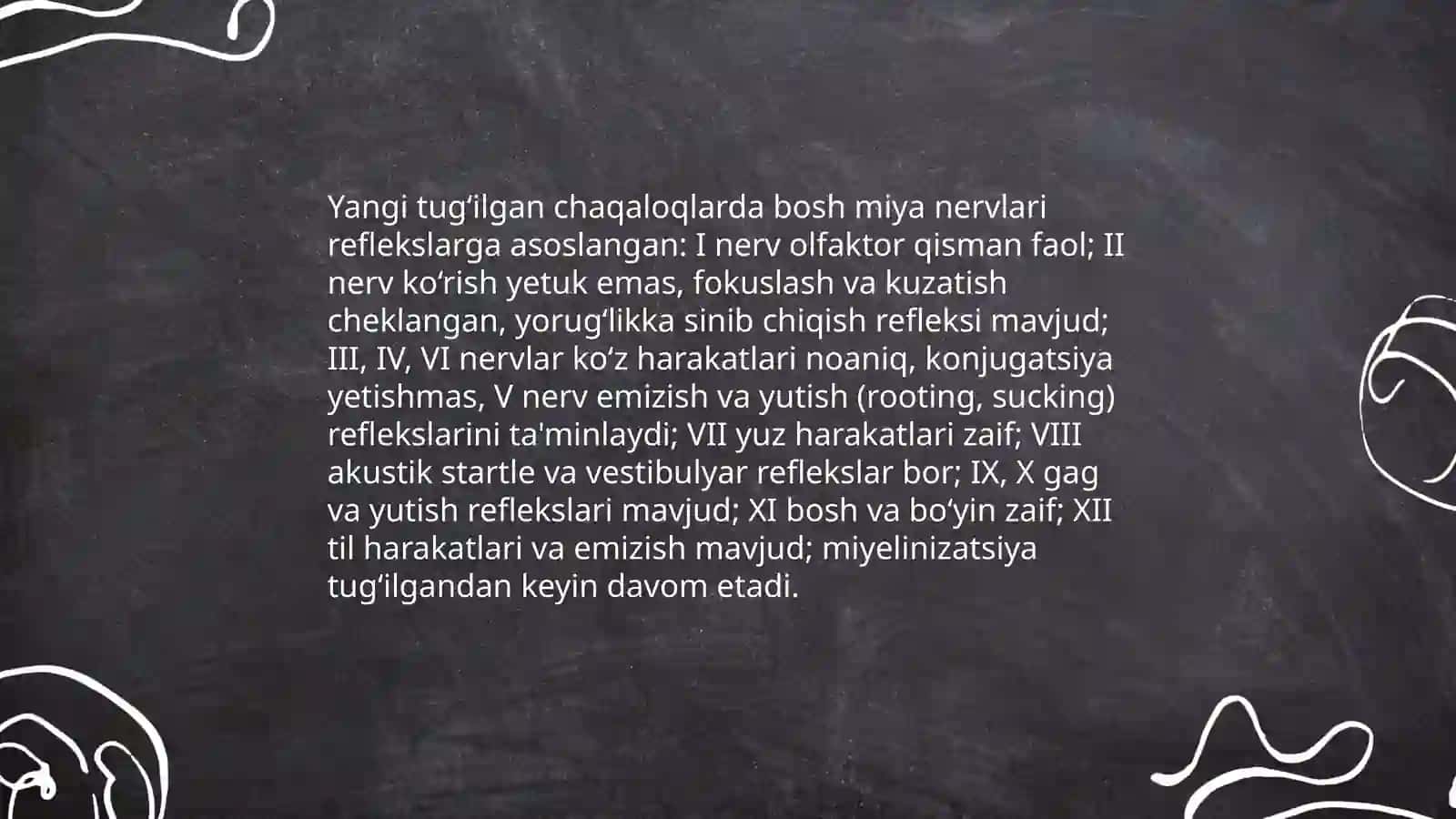 Bosh miya nervlaring yoshga doir xususiyatlari 4