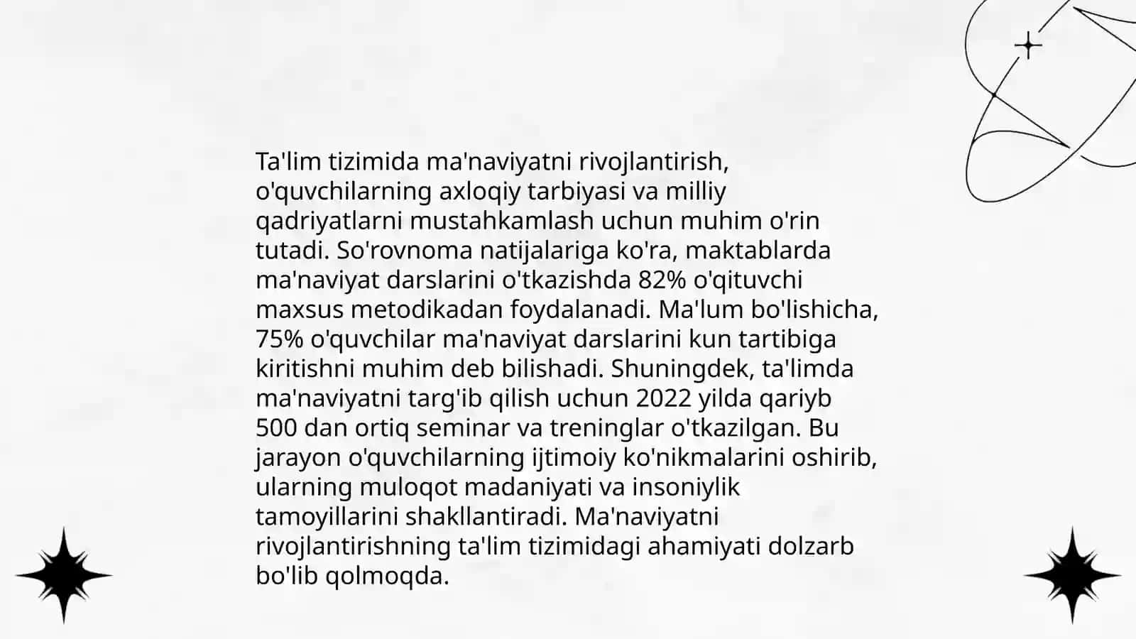 Yangi O‘zbekistondagi ma'naviy islohotlar 4