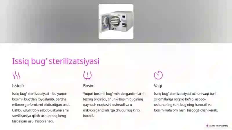 Zamonaviy Sterilizatsiya Usullari 4
