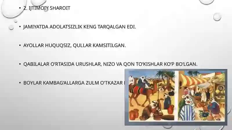 Islomdinining paydobo‘lishidagi ijtimoiy-siyosiy va madaniy sharoitlar 4