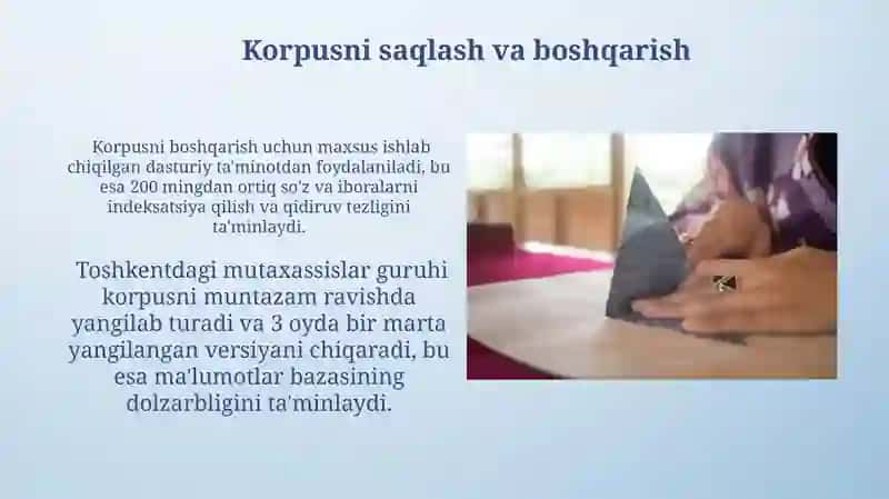O'zbek Til Korpusi Yaratish 4