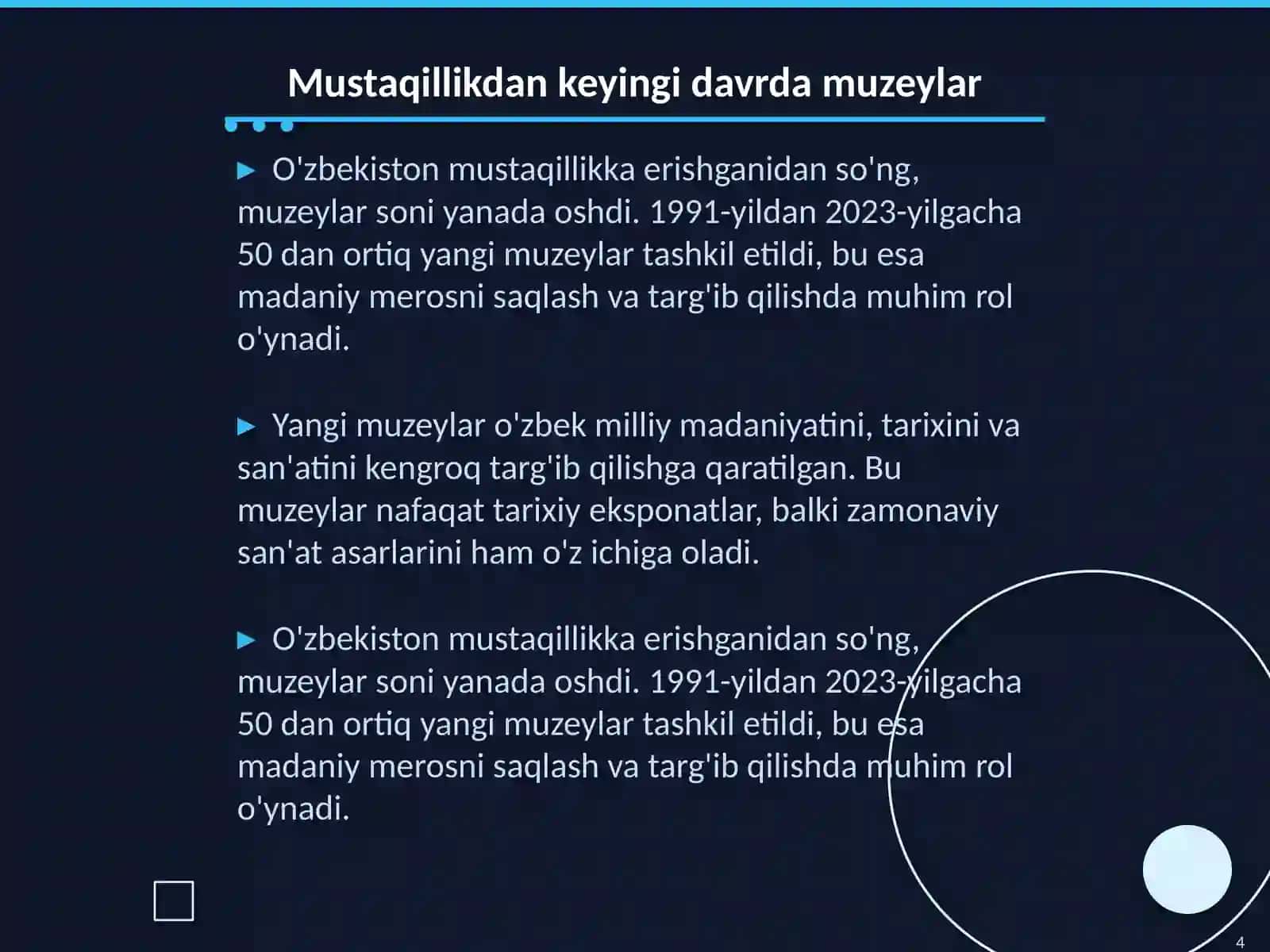 O'zbekistondagi muzeylar tarixi 4