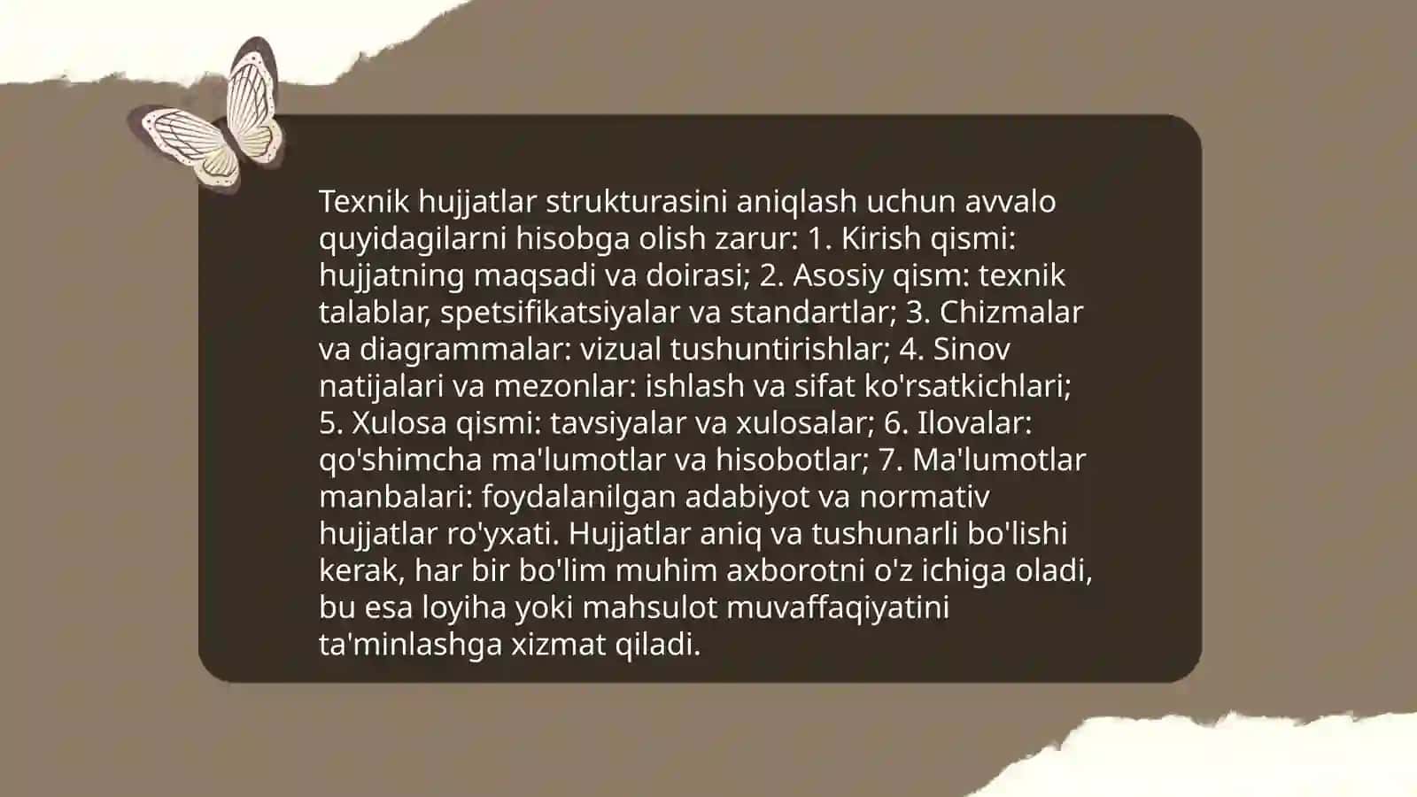 Texnik hujjatlar turlari 4