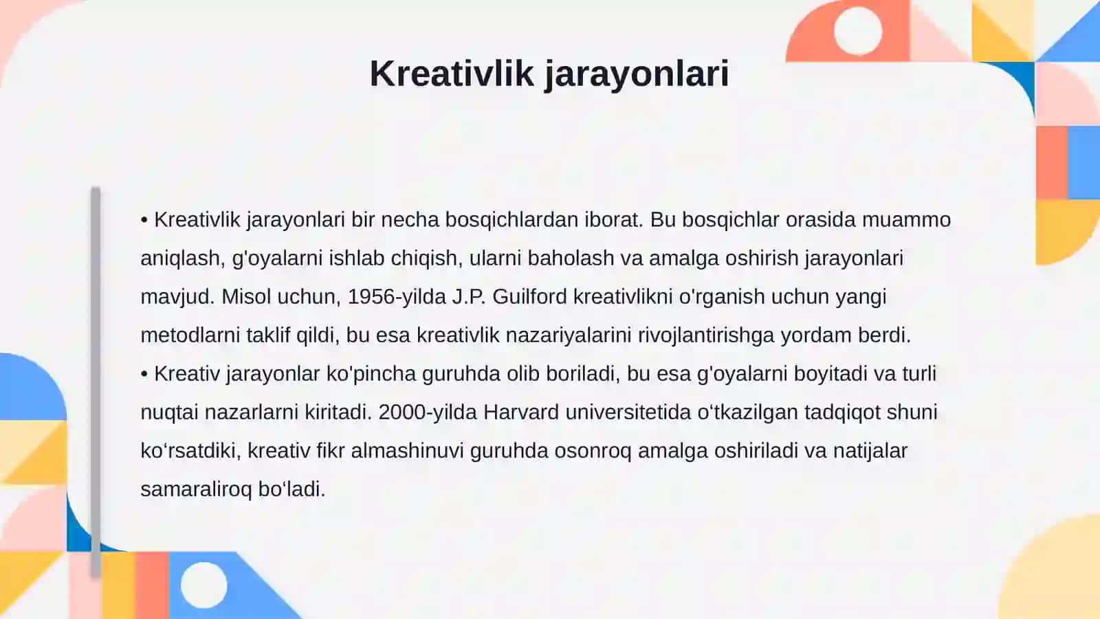 Tasavvur va kreativlik nazary asoslari 4