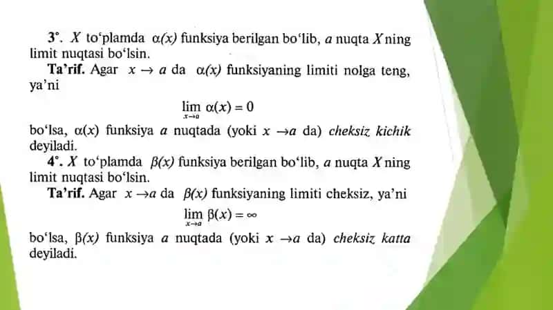 Sonlar ketma-ketligi va uning limiti 4