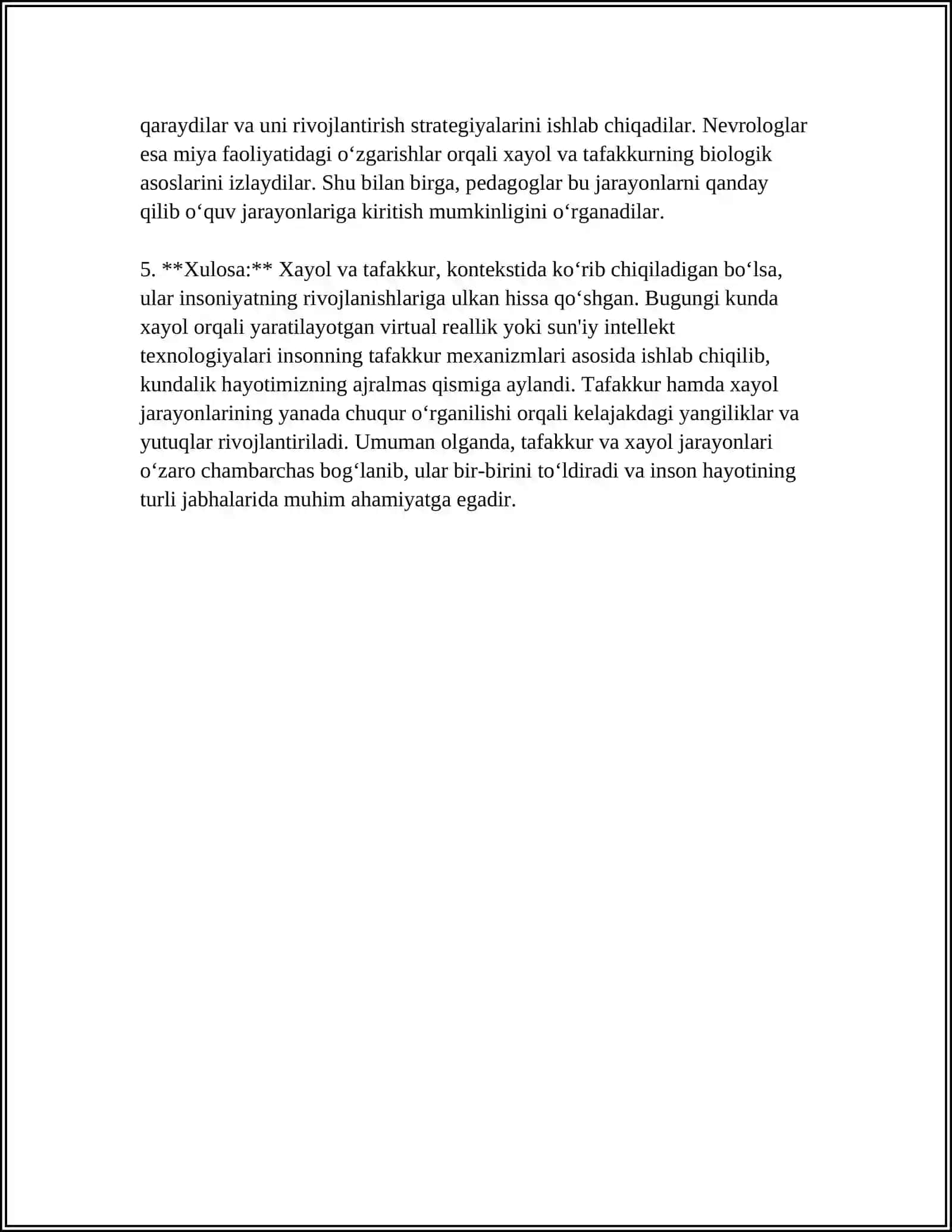 XAYOL HAQIDA TUSHUNCHA 4