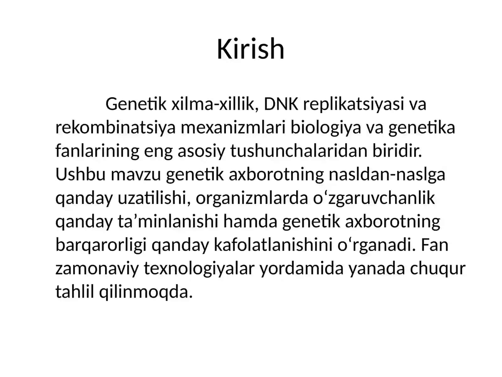 Genetik xilma-xillik 4