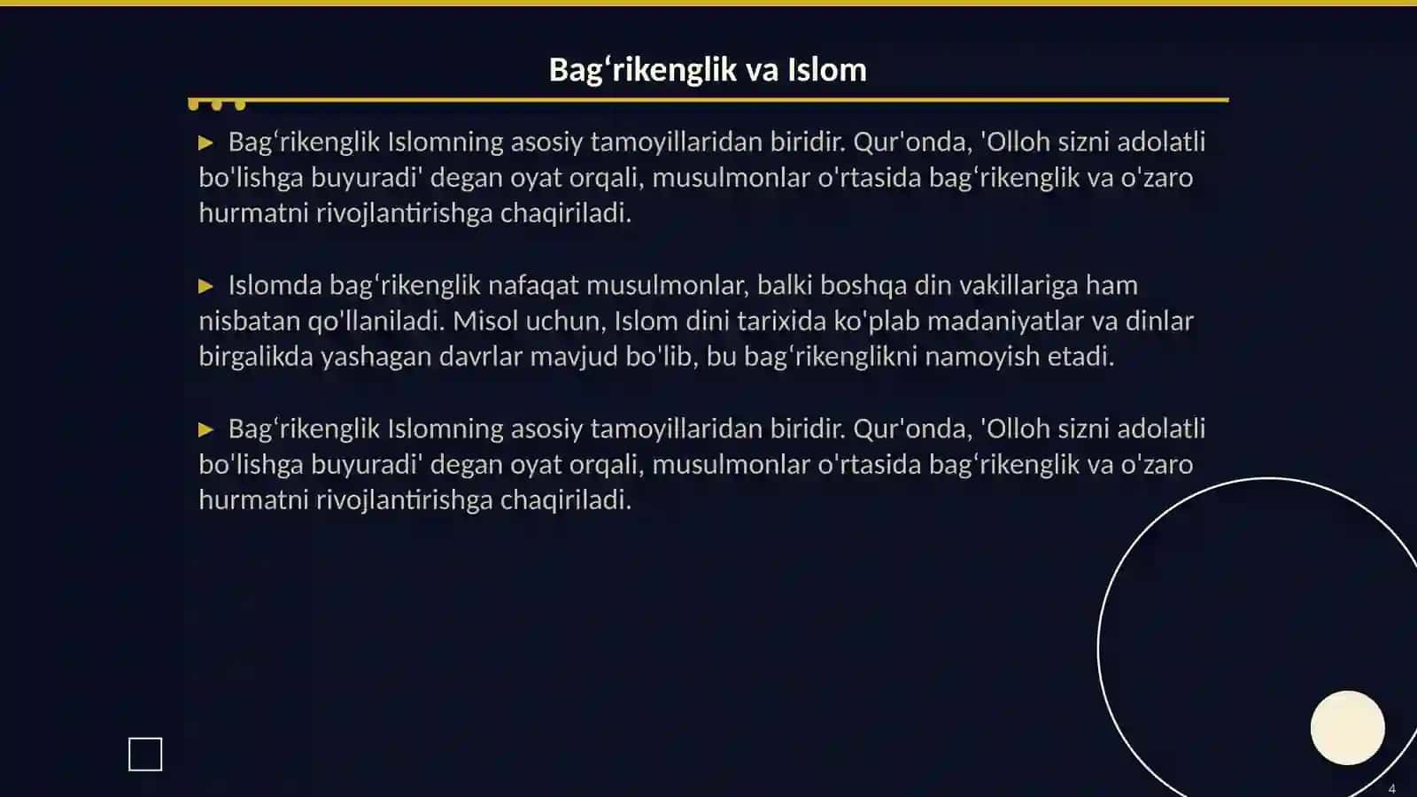 Islomda terrorizmning qoralanishi va Vatanparvarlik g'oyalari 4