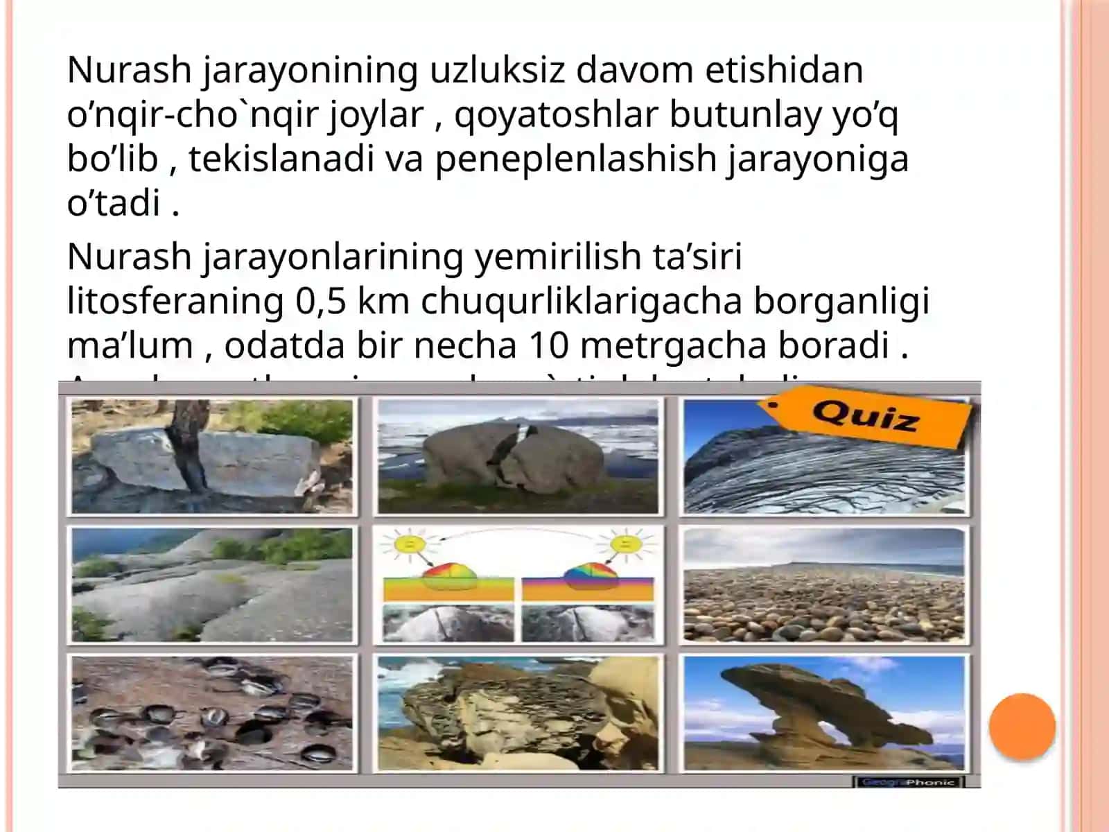 Nurash jarayonlari  va tuproq 4