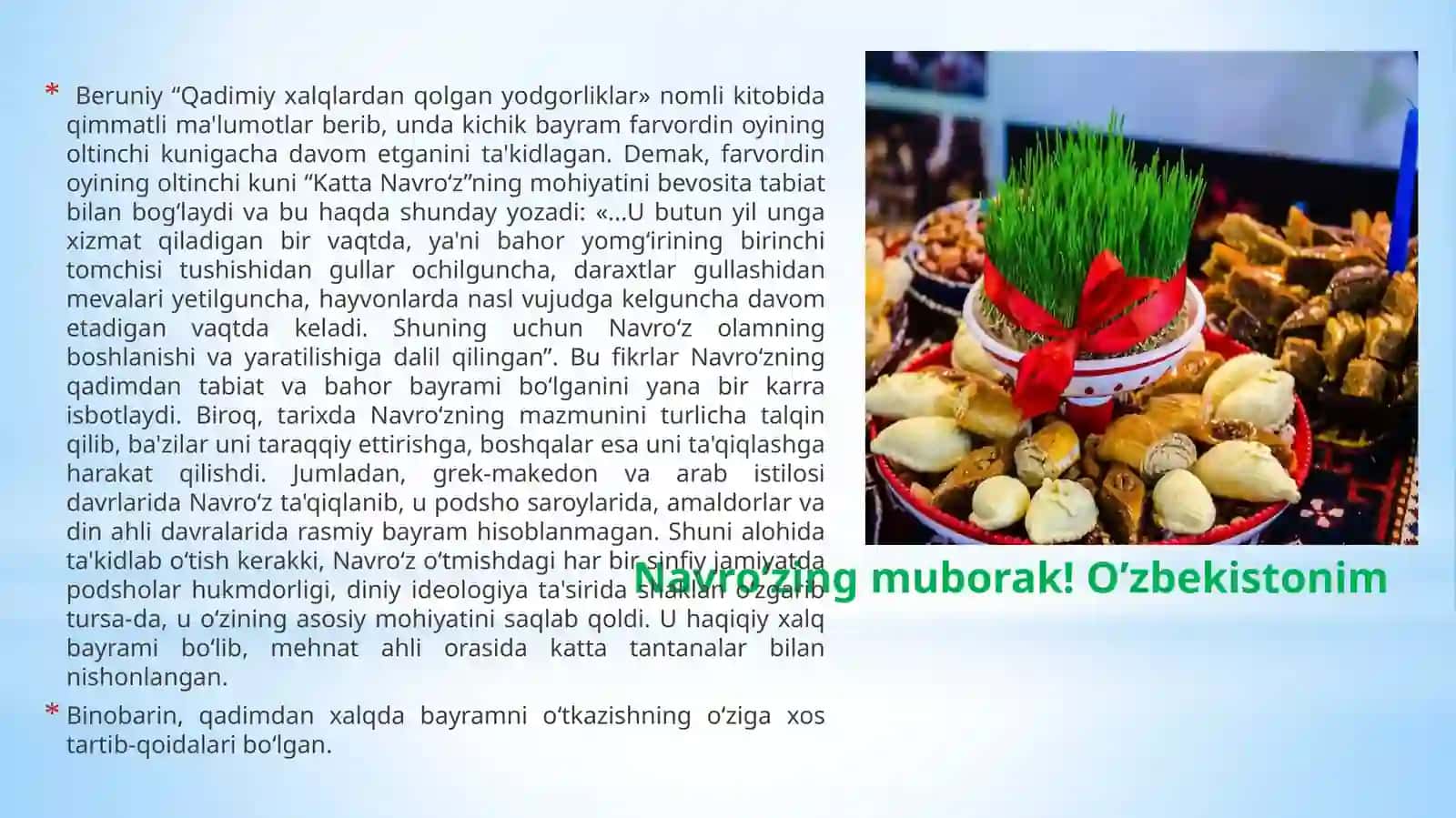 NAVRO‘Z – QADIM QADRIYATLAR TARAVOTI 4