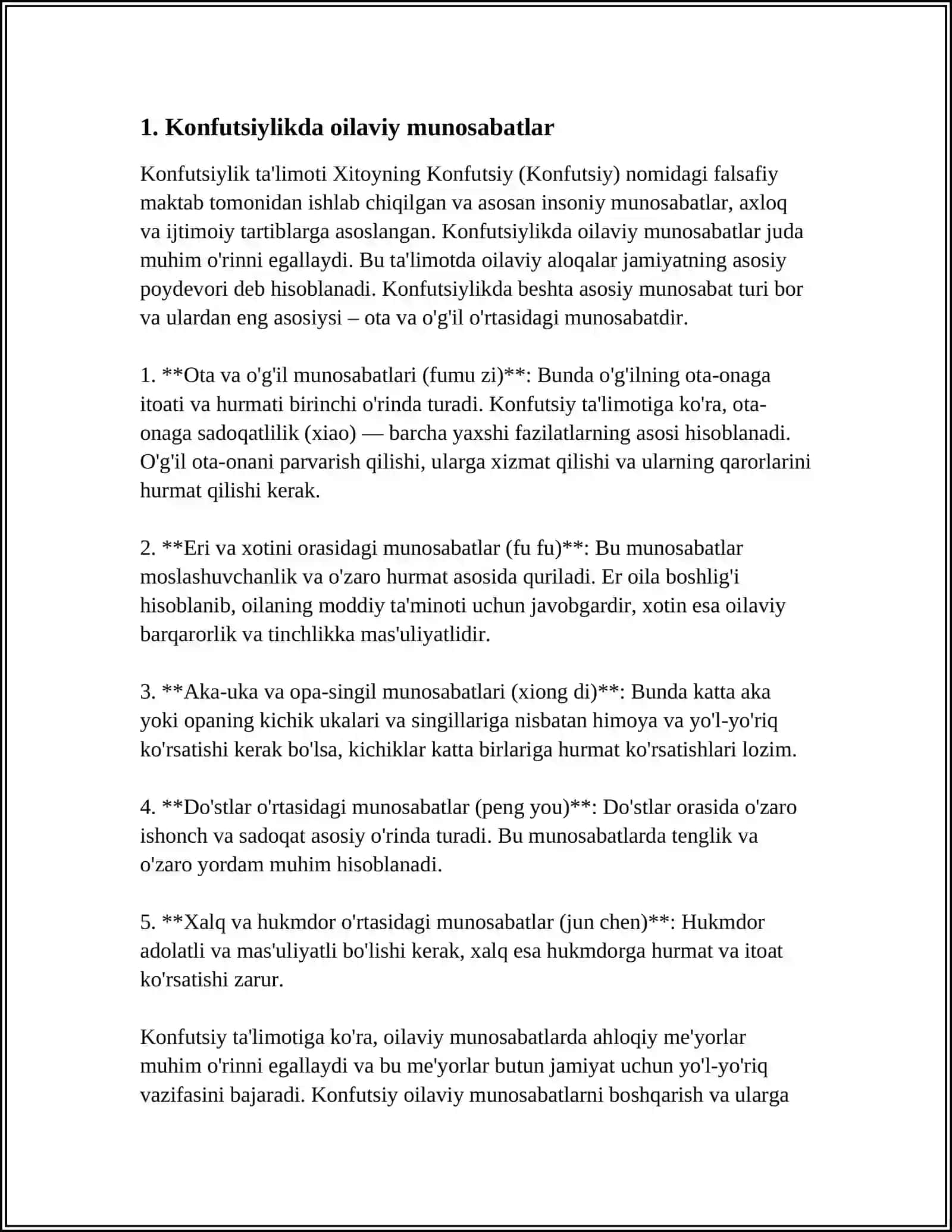 Konfutsiylikda Ijtimoiy Axloqiy Fikrlar 4