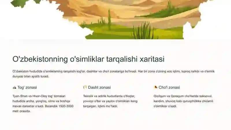 O'simliklar kartasi 4