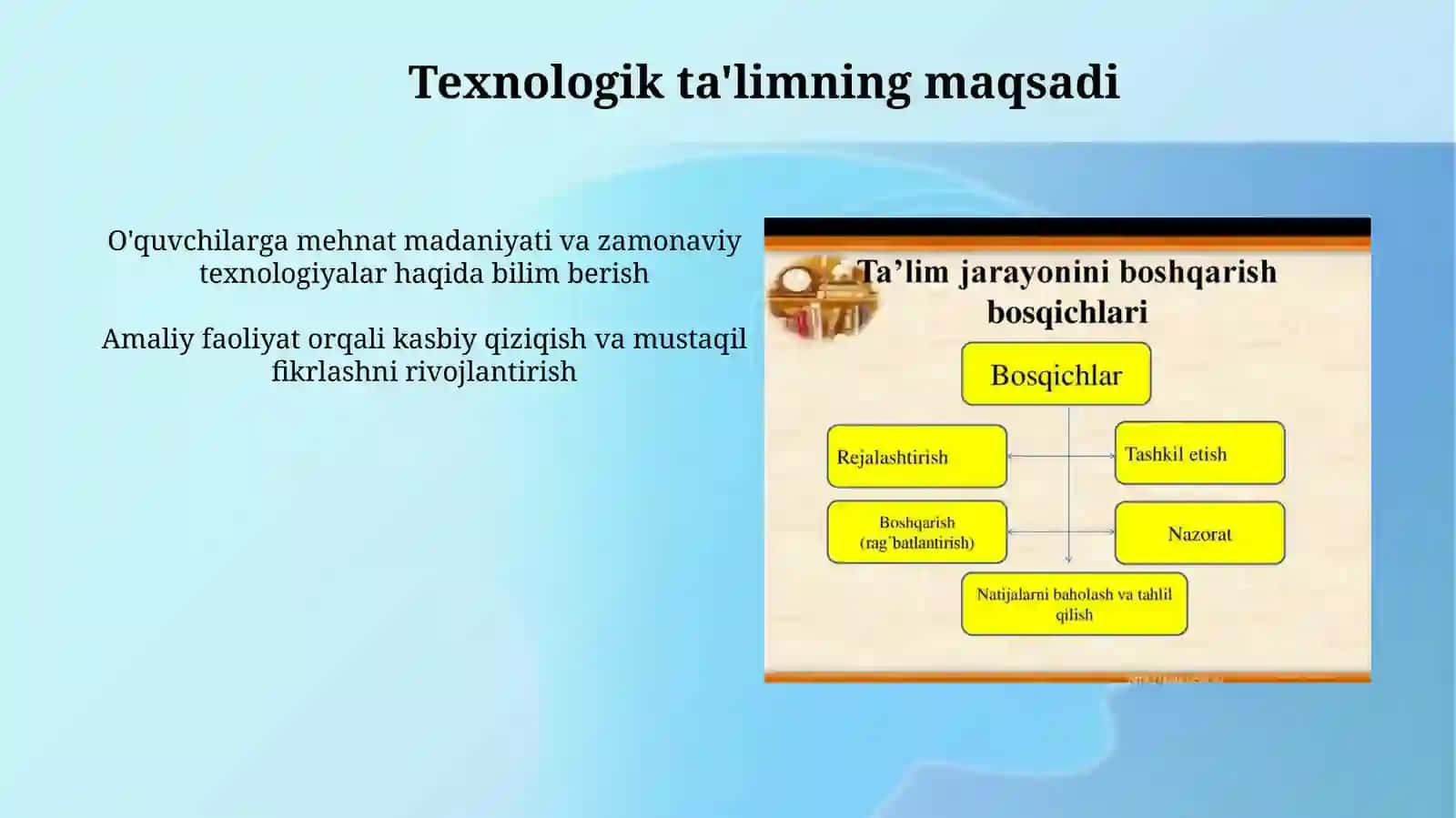 Texnologik ta'lim tushunchasi 4