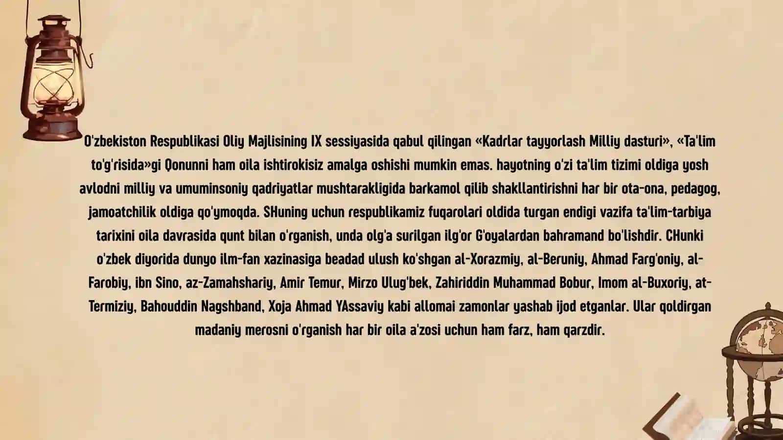 Oilada tarbiya asoslari 4