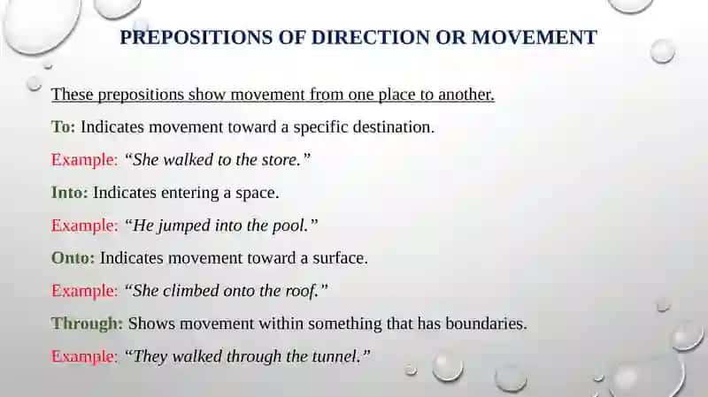 Grammar prepositions 4