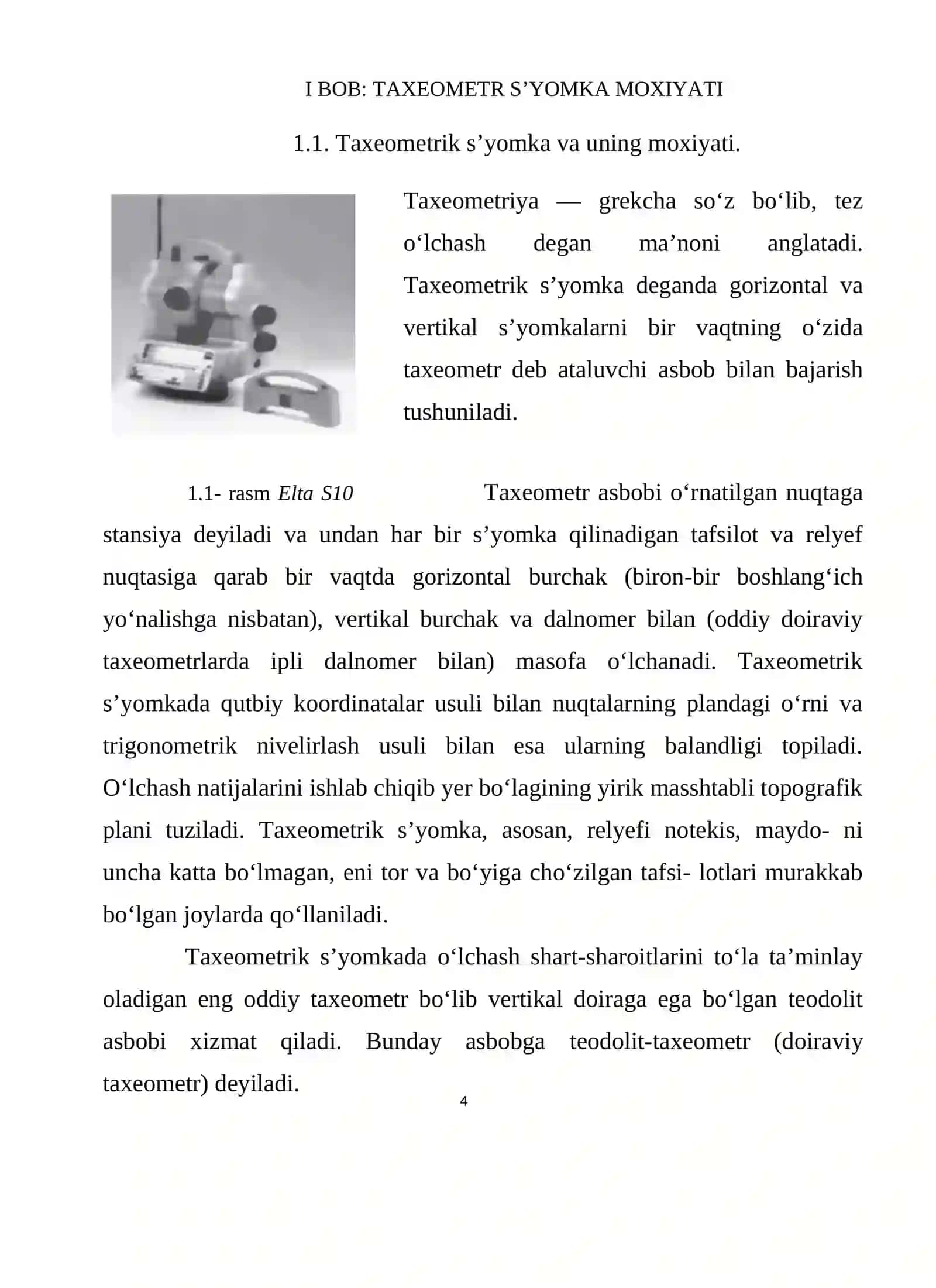 Taxeometriya 4