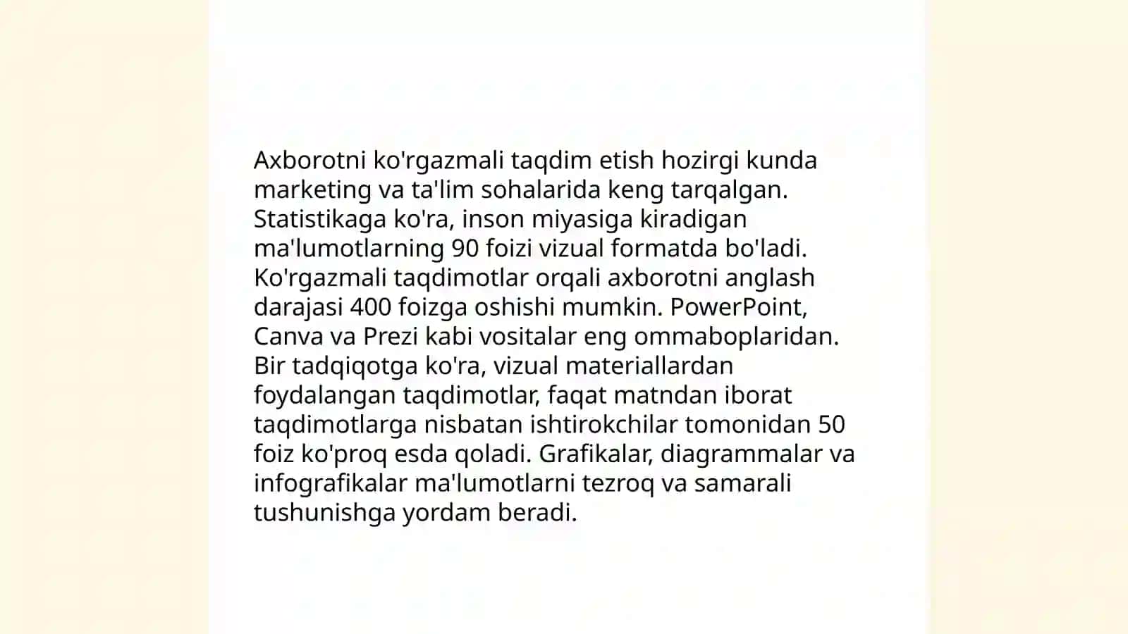 Ko'rgazmali o'qitish usullari 4