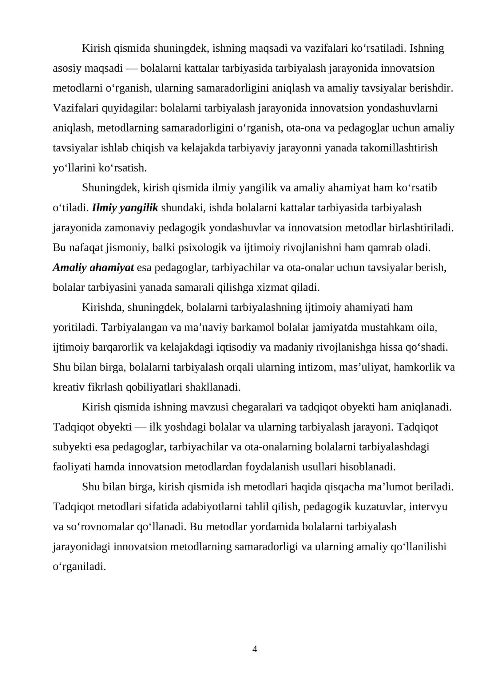 Bolalarni kattalar tarbiyasida tarbiyalash 4