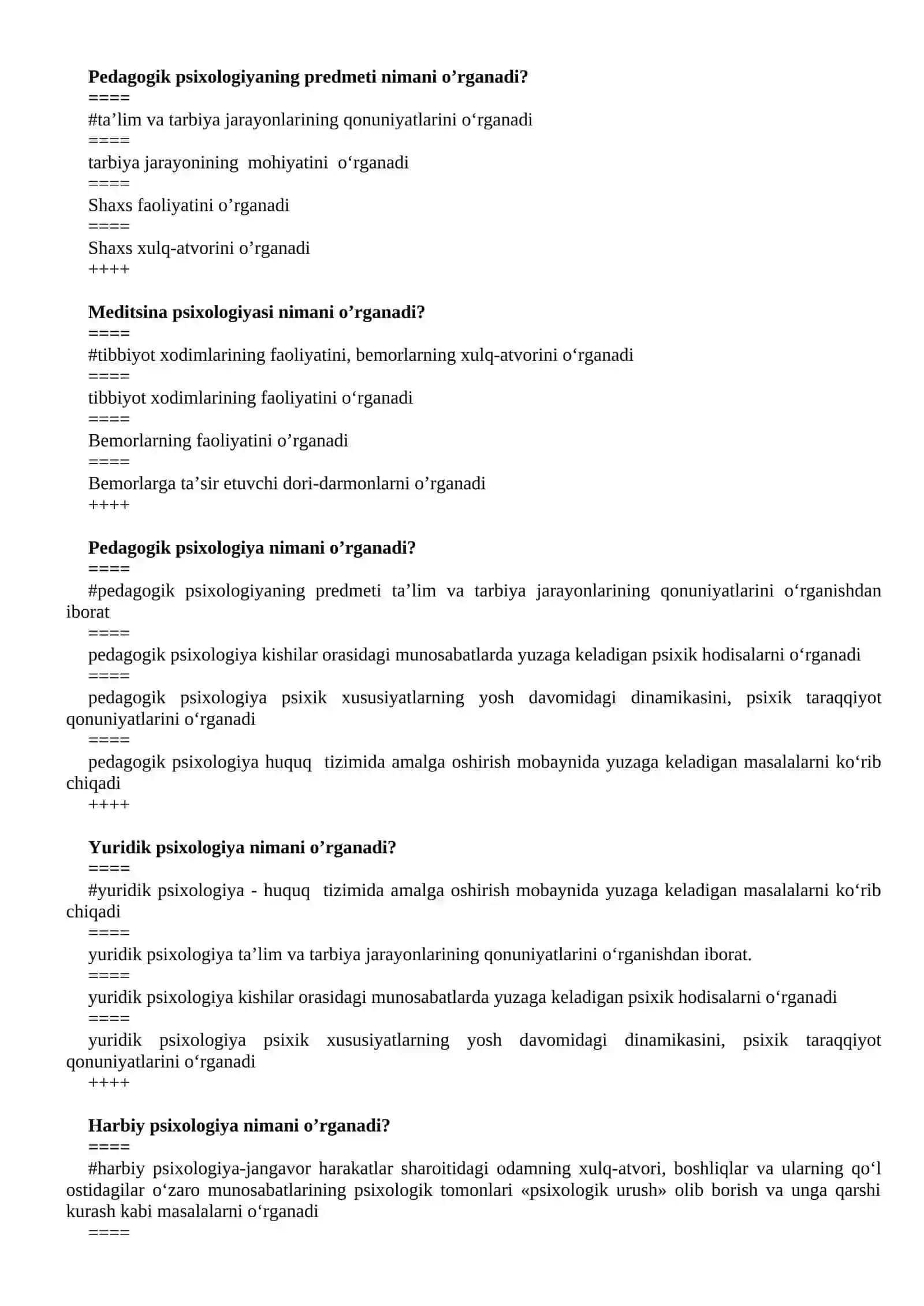 Psixologiya so'zi qanday ma'noni anglatadi? 4