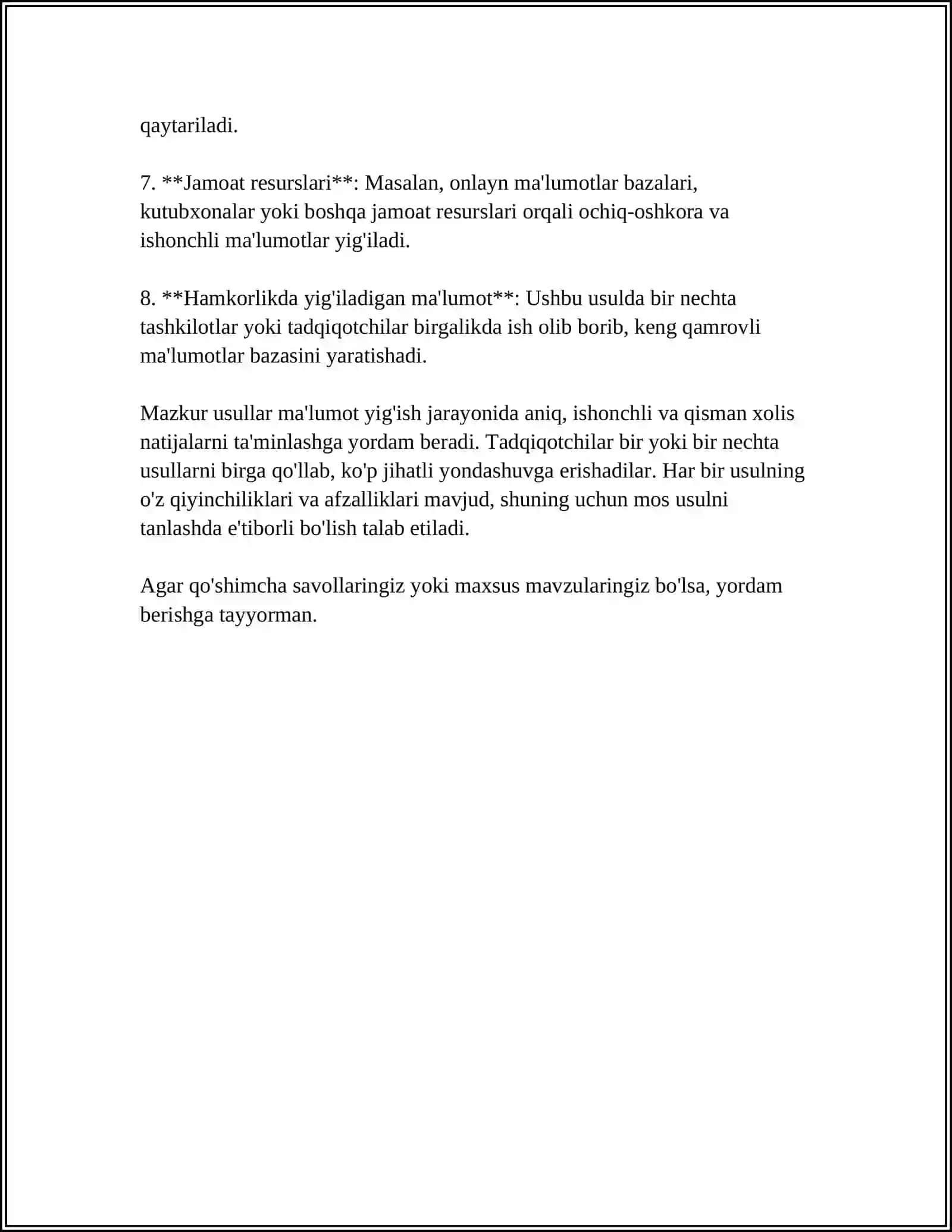 QISQA MASOFAGA YUGURISH TEXNIKASI 4