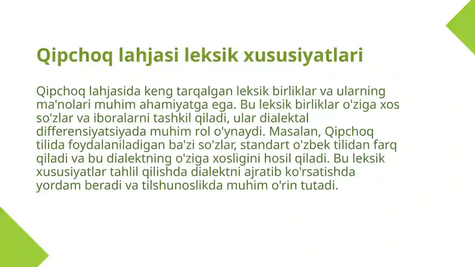 Qipchoq lahjasi 4