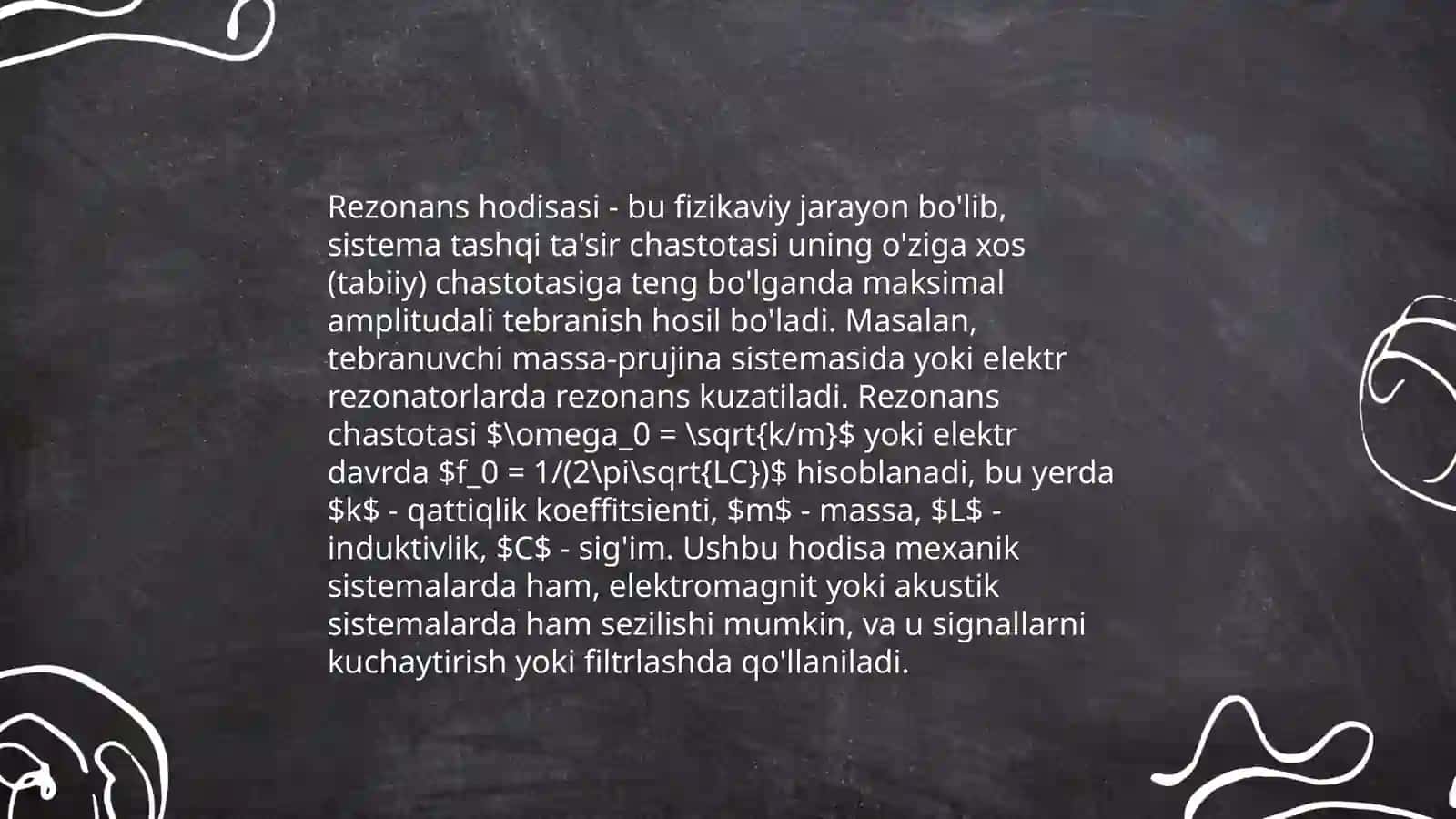 Majburiy tebranish.rezonans 4