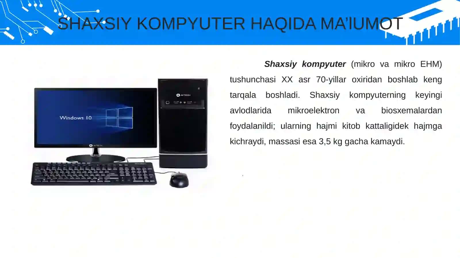 KOMPYUTERNING ICHKI QURILMALARI 4