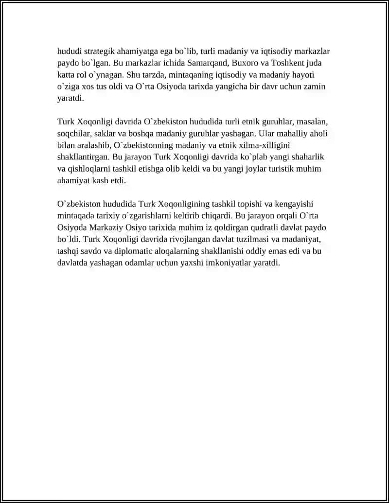 O`ZBEKISTON TURK XOQONLIGI DAVRIDA 4