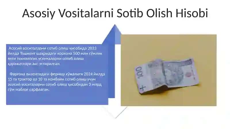 Asosiy vositalarni kirim qilish hisobi 4