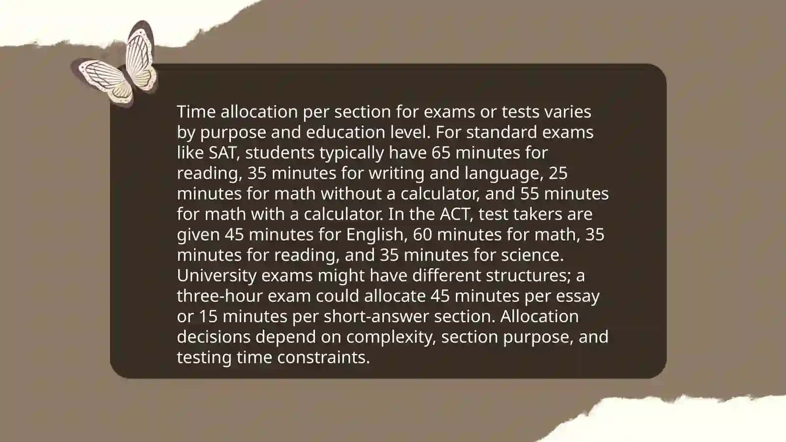 Strategies for managing time during the test 4