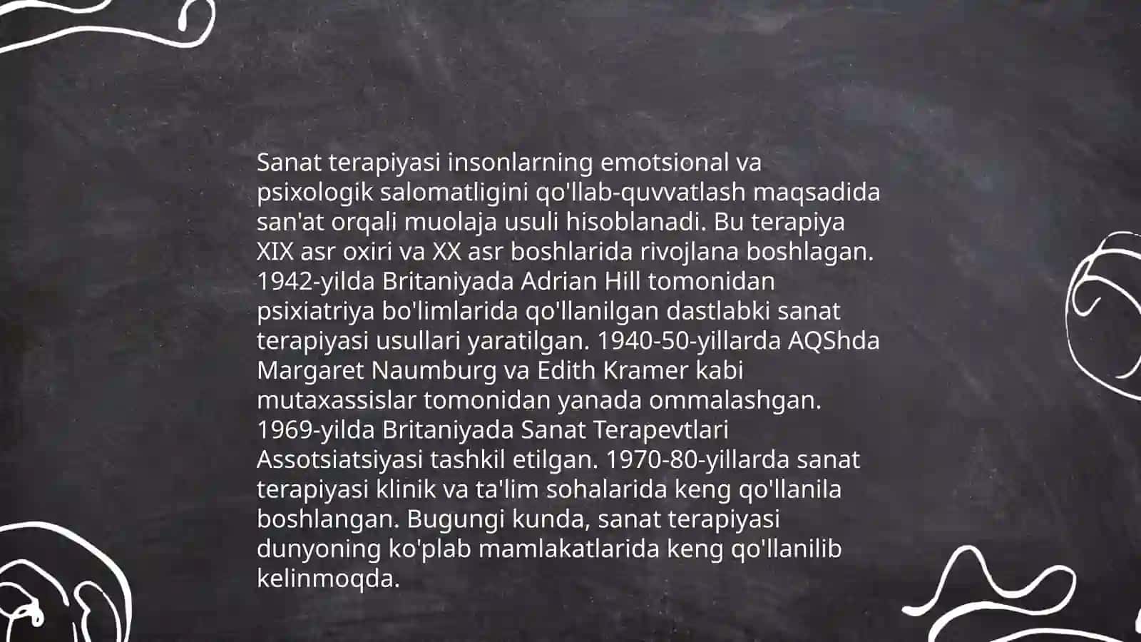 Sanat terapiyasi usullari 4