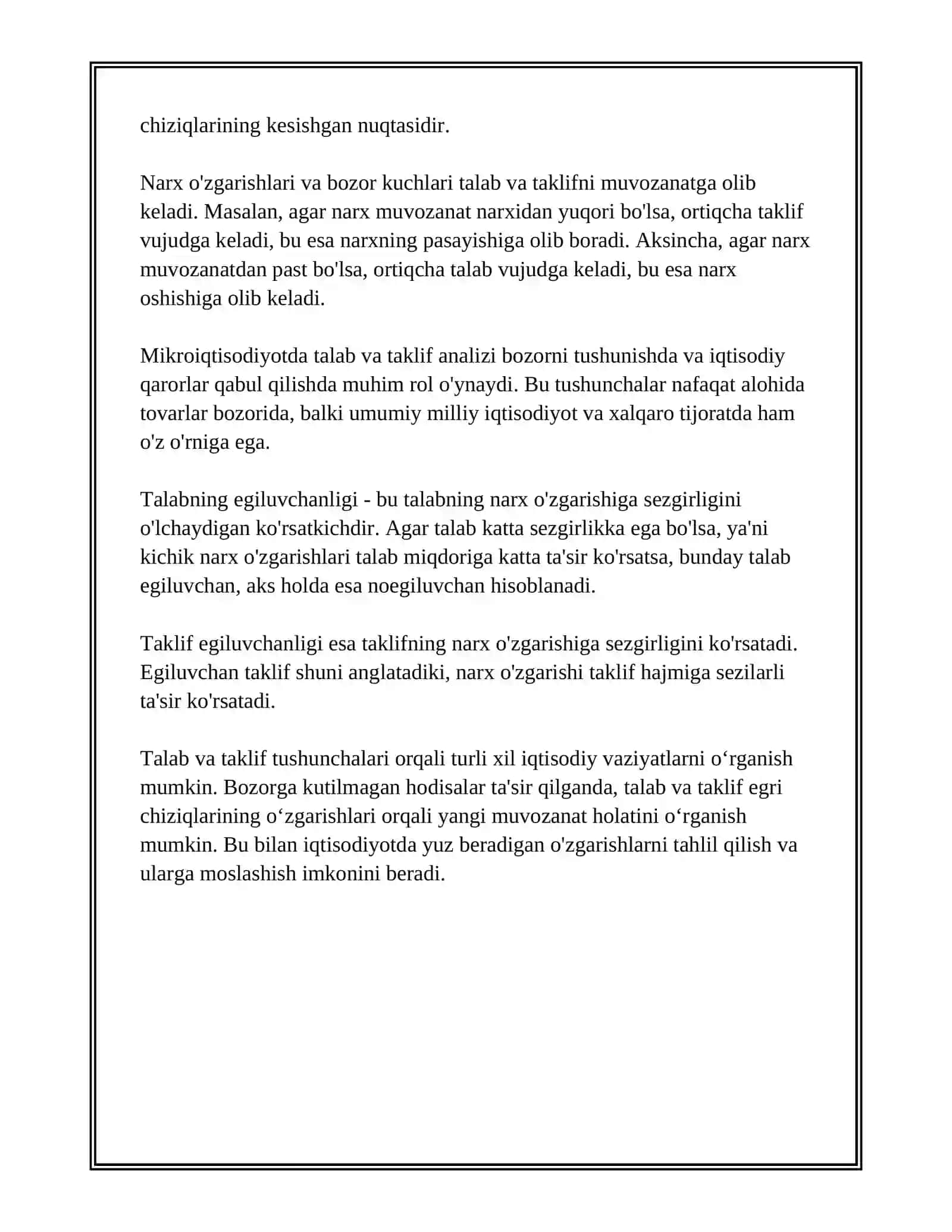 TALAB VA TAKLIF MUVOZANATI 4