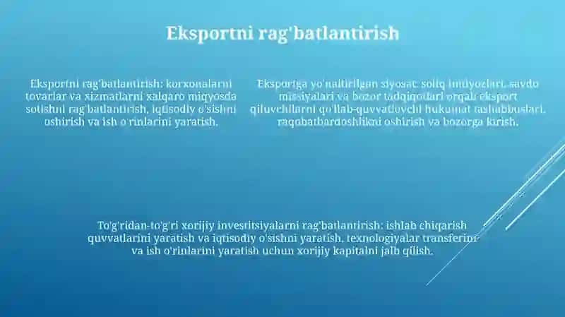 Toshq Savdo Siyosati 4