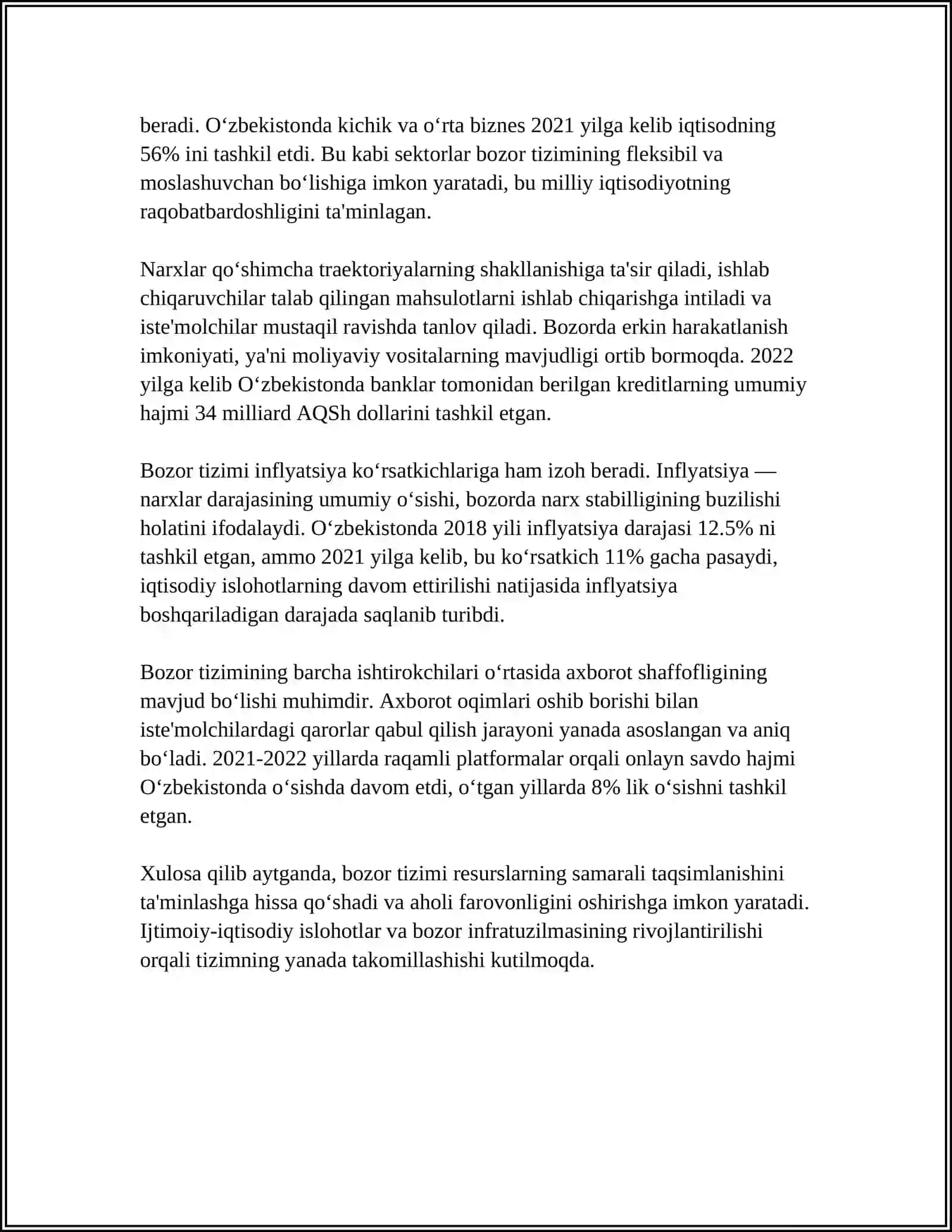 Bozor Tizmida Raqobat va Monopoliya 4