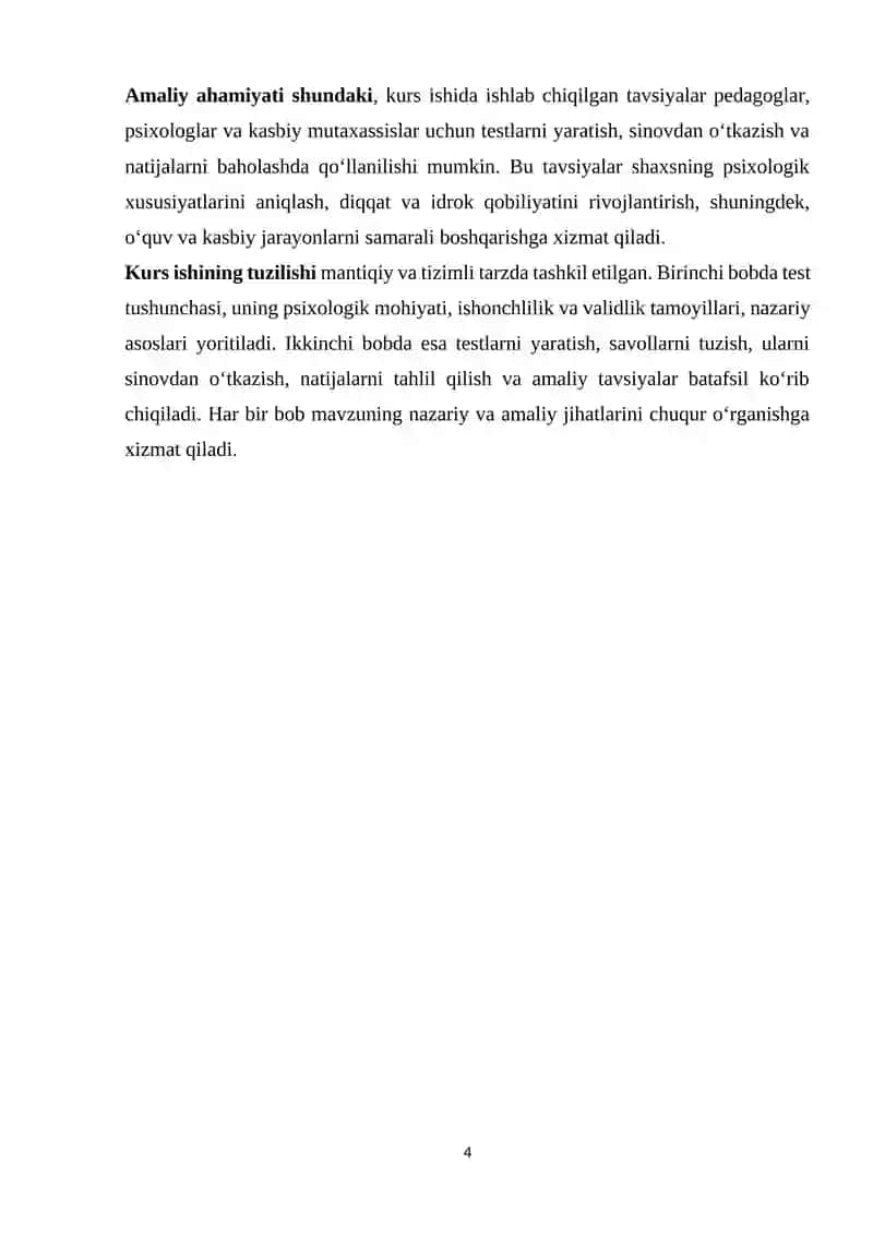 Ishonchli validli testlarni yaratish tamoyil va metodlari 4