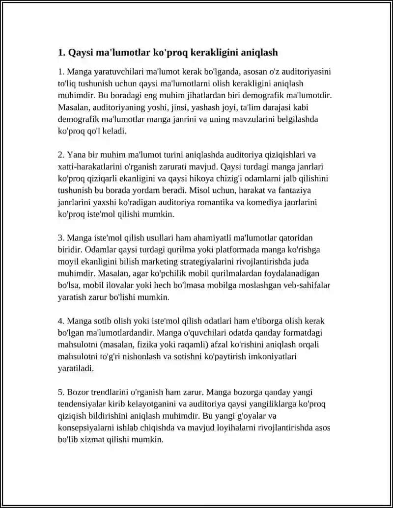 MANGA KOʻPROQ MAʼLUMOTLAR KERAK 4