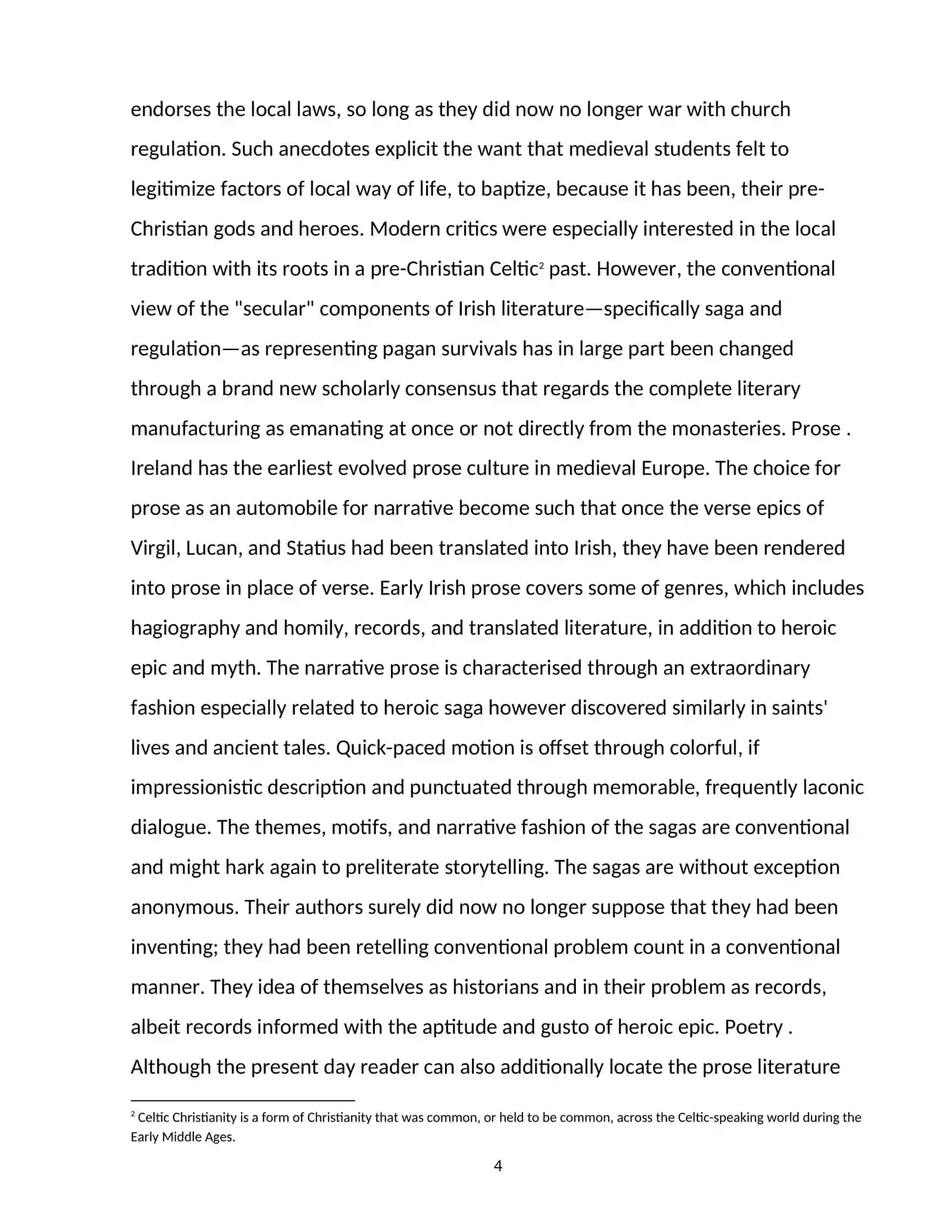 Course Paper on Early Medieval Literature 4
