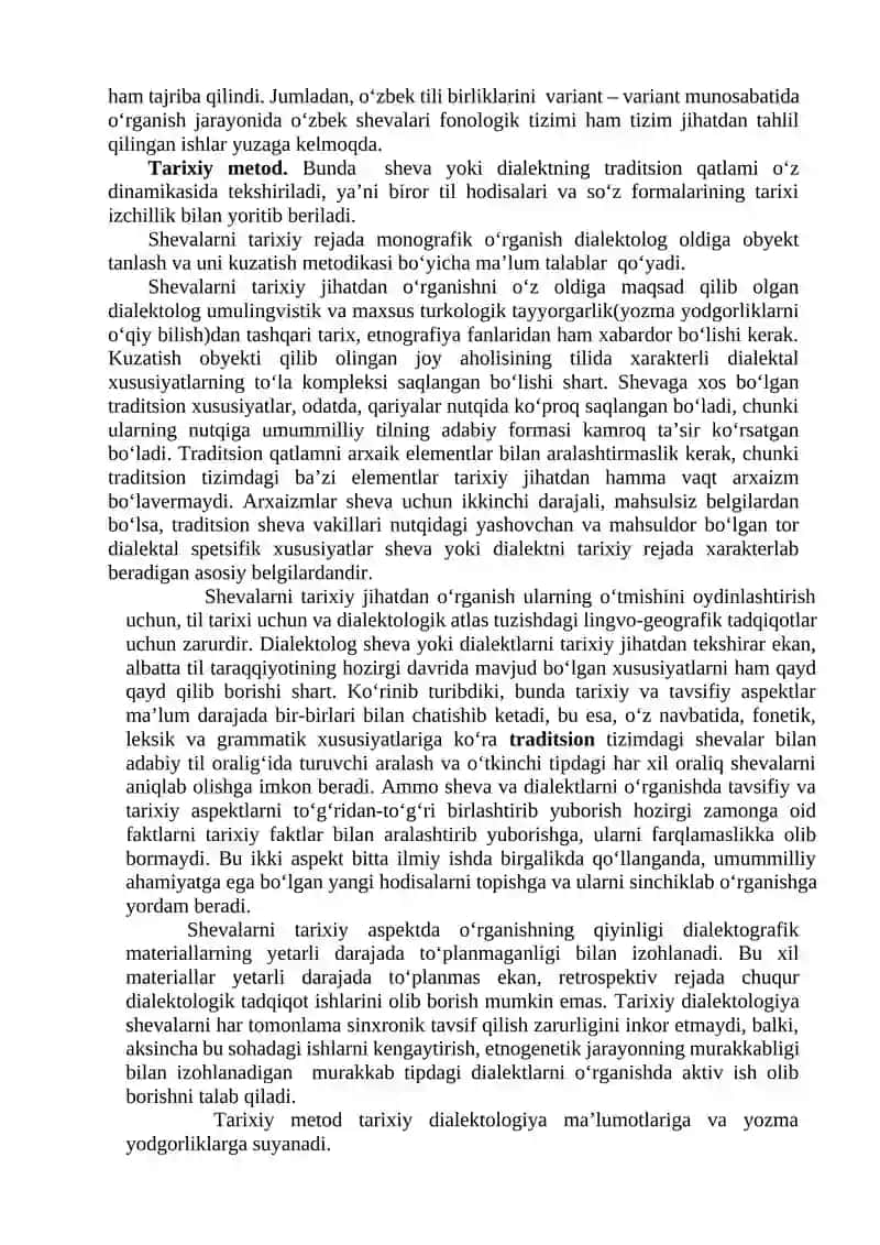 Oʻzbek Shevalarining Tarixiy Oqimi 4