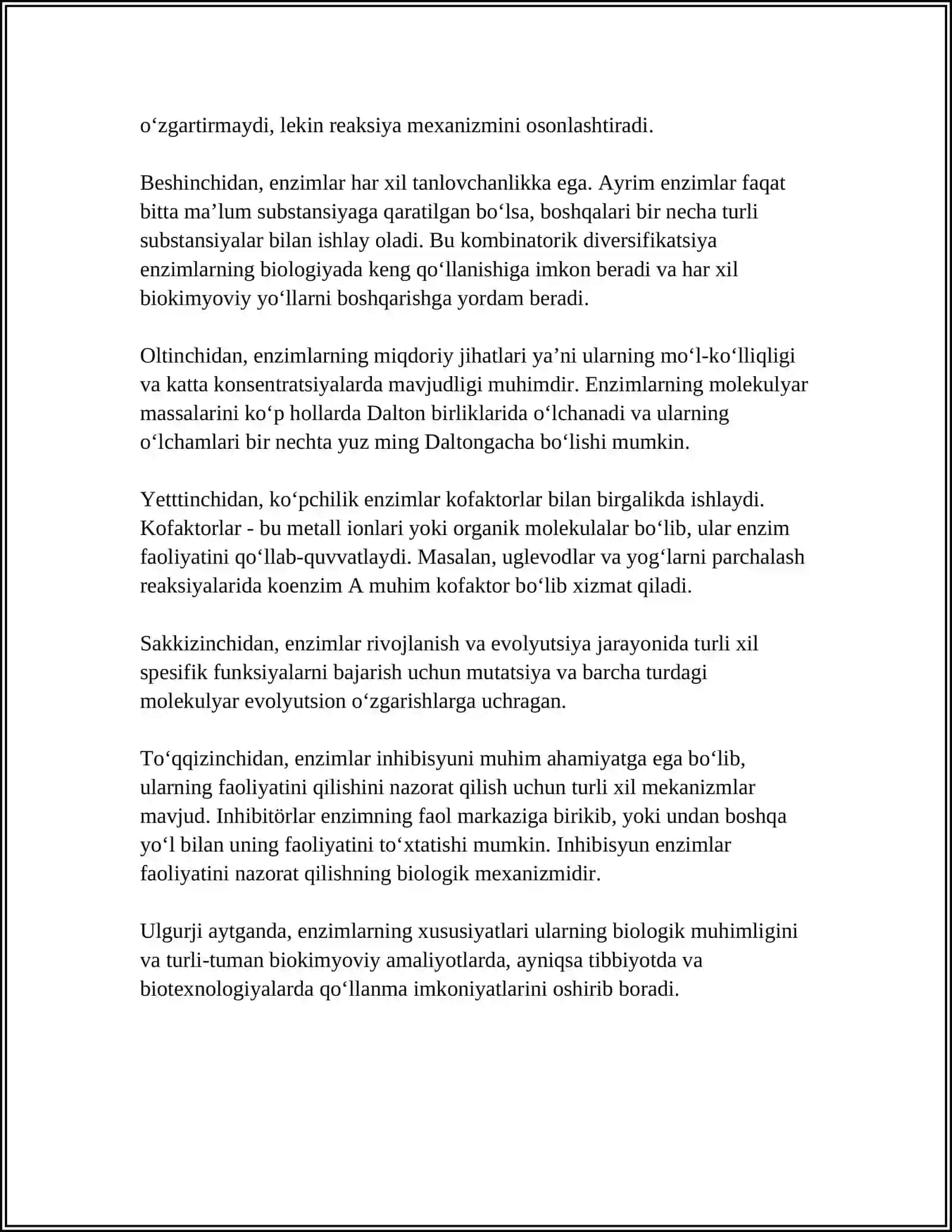 TIBBIY ENZIMOLOGIYA 4