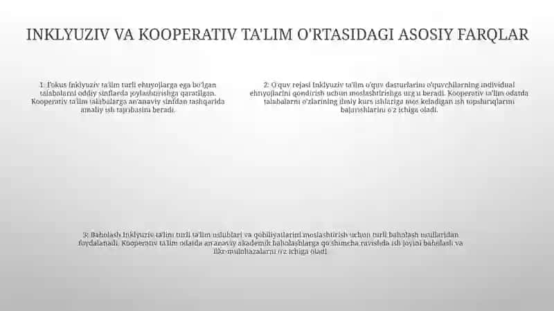 Inklyuziv Va Birgslikda OʻQitish 4