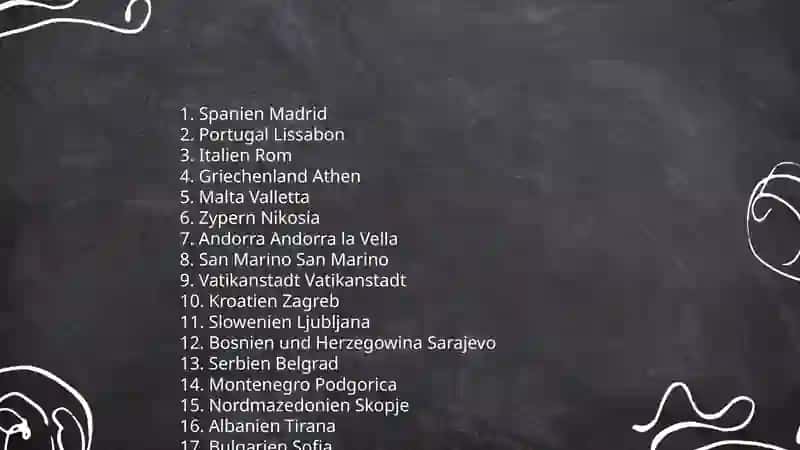 Europa Hauptstädte Quiz 4